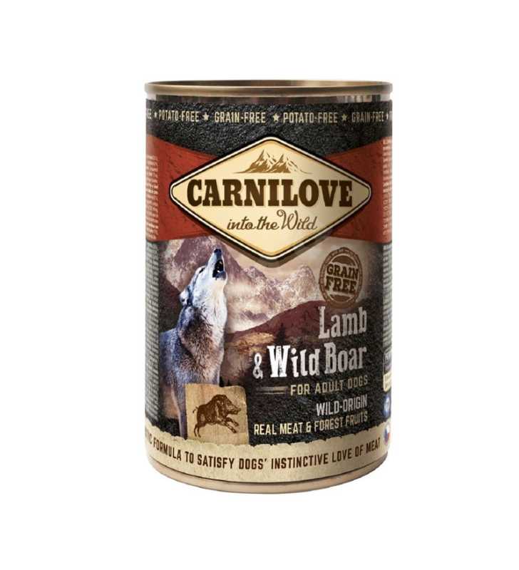 BOITE CARNILOVE AGNEAU & SANGLIER 400G