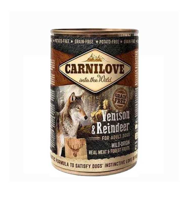 BOITE CARNILOVE VENISON & REINE 400G