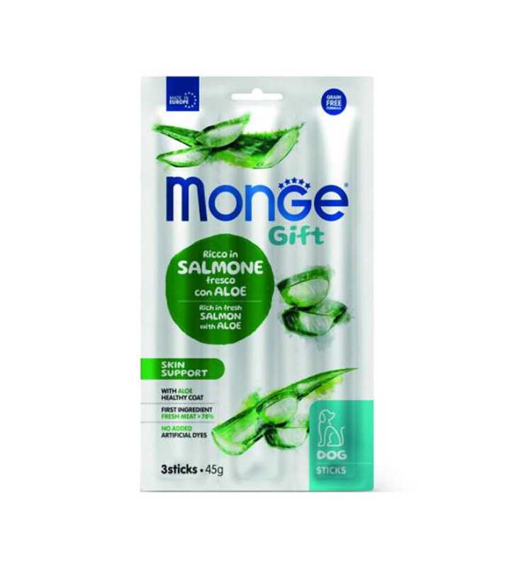 MONGE GIFT DOG STICK SKIN SALM/ALOE 45g