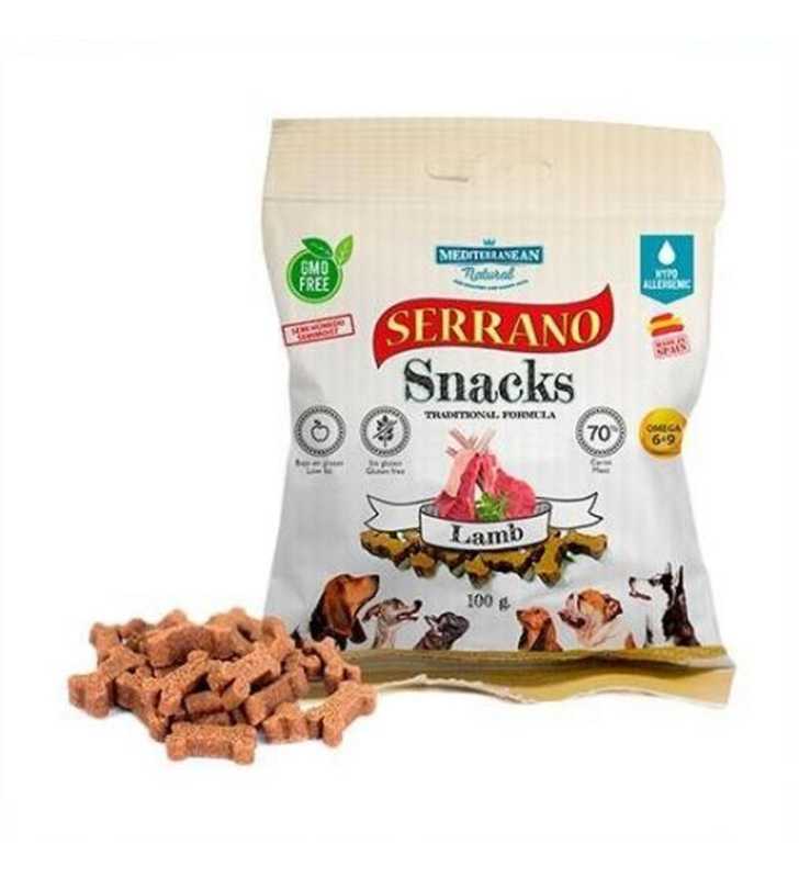 SERRANO SNACK DOGS 100g AGNEAU