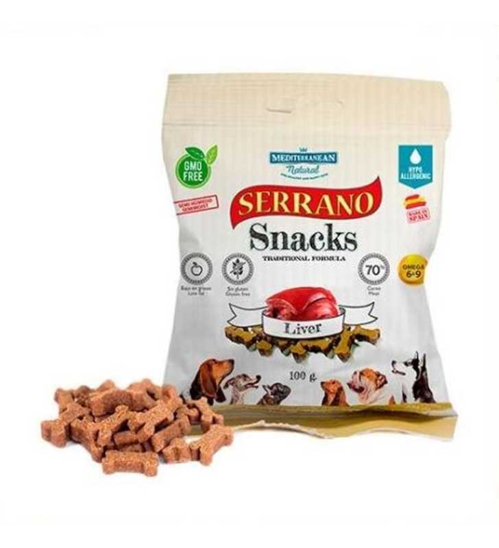 SERRANO SNACKS DOGS 100g FOIE