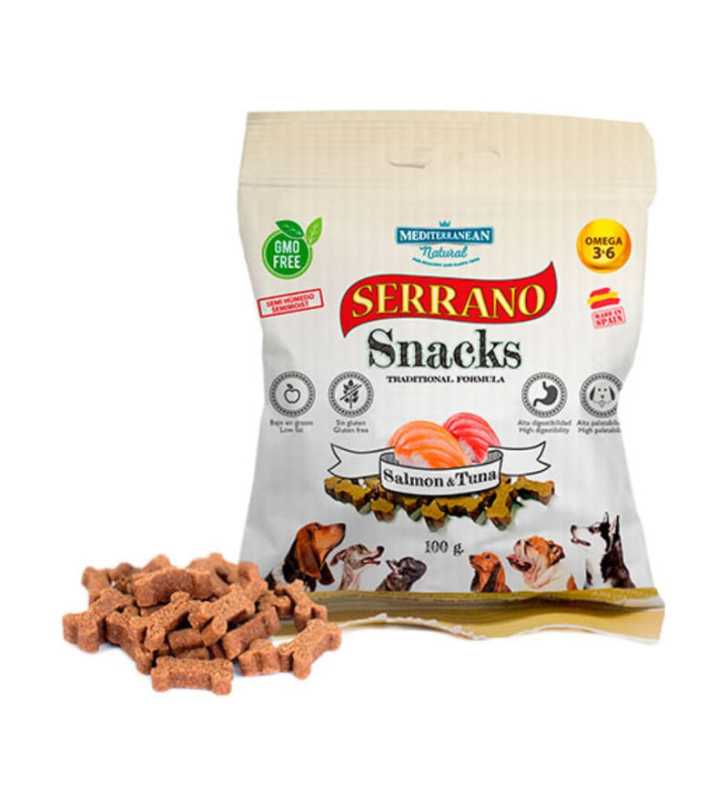 SERRANO SNACK DOGS 100g THON SAUMON