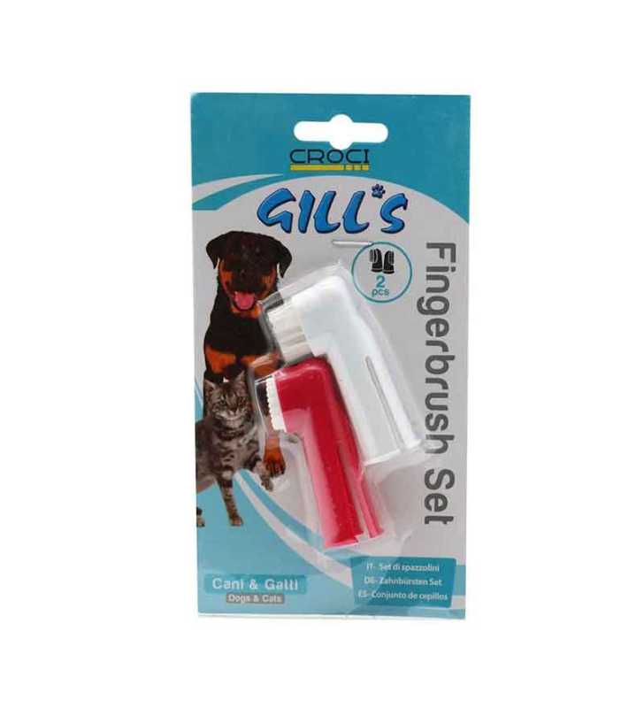 GILL'S FINGER TOOTH BRUSH 2 PCS