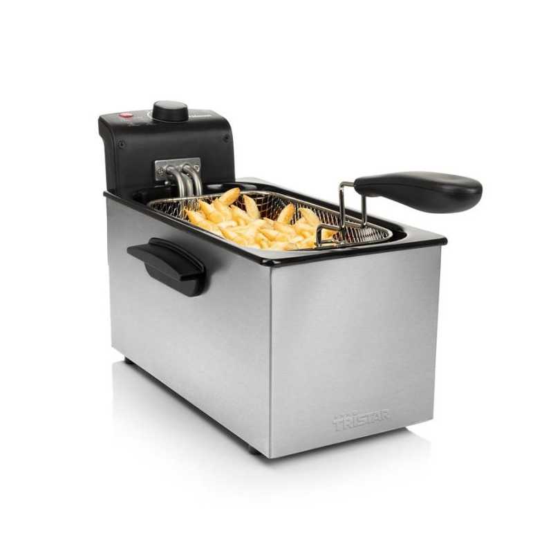 Friteuse À Huile 2000W Inox 3l 2000W 130-190 °C TRISTAR