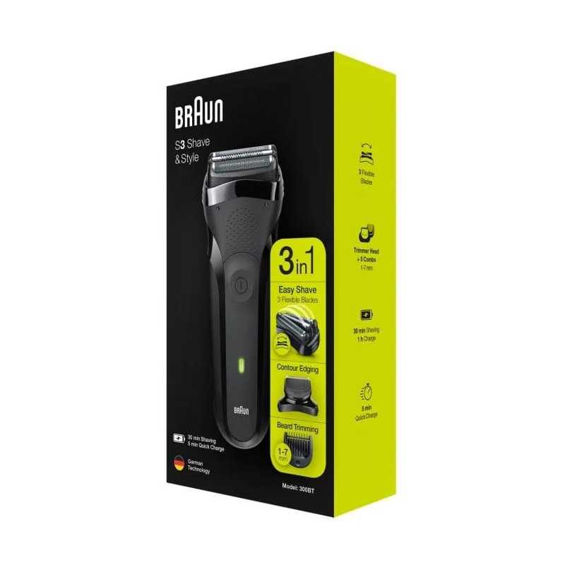 Rasoir Shave&Style  Et 5 Sabots BRAUN