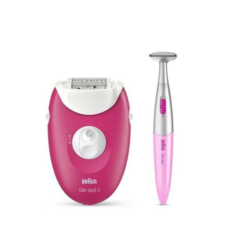 Épilateur Silk-Épil 3 Epil-420 Épilateur Avec 2 Accessoires Et Bikini Trimmer BRAUN