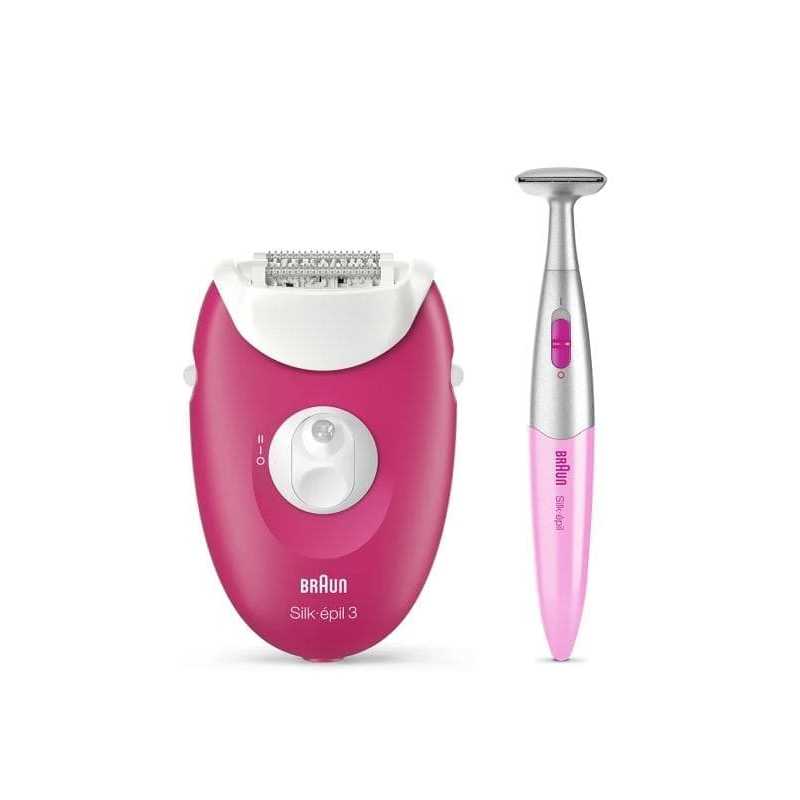 Épilateur Silk-Épil 3 Epil-420 Épilateur Avec 2 Accessoires Et Bikini Trimmer BRAUN