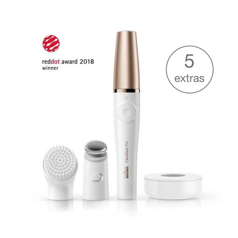 Facespa Pro 911 Épilateur Visage Blanc Bronze Avec 3 Accessoires BRAUN