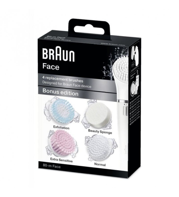 4 Brosses De Remplacement Bonus Edition Pour  BRAUN Face BRAUN