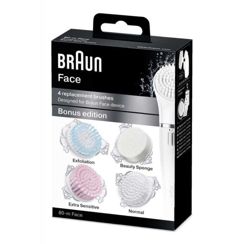 4 Brosses De Remplacement Bonus Edition Pour  BRAUN Face BRAUN