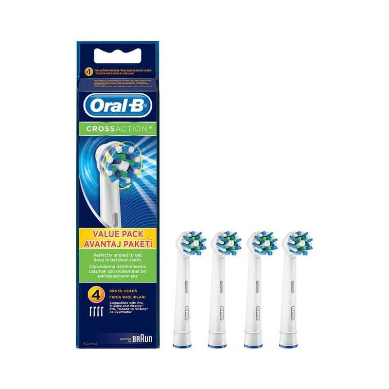 4 brossettes Cross Action ORAL-B