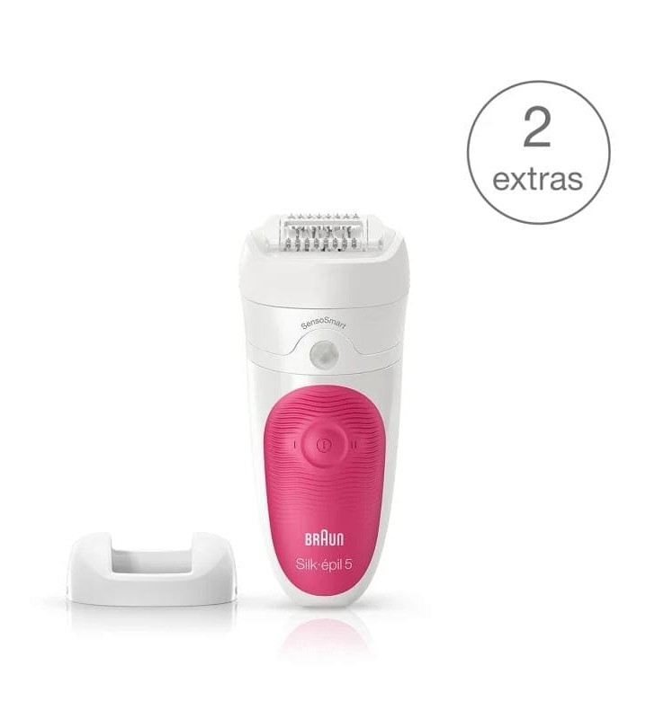 Épilateur Silk-Épil 5 Sensosmart™ Wet-And-Dry 500 Épilateur Avec 3 Accessoires BRAUN