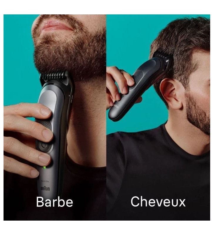 Tondeuse BRAUN tout-En-Un Series 7 10-En-1 Pour Barbe, Corps, Cheveux, Oreilles Et Nez.