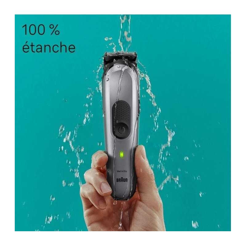 Tondeuse BRAUN tout-En-Un Series 7 10-En-1 Pour Barbe, Corps, Cheveux, Oreilles Et Nez.