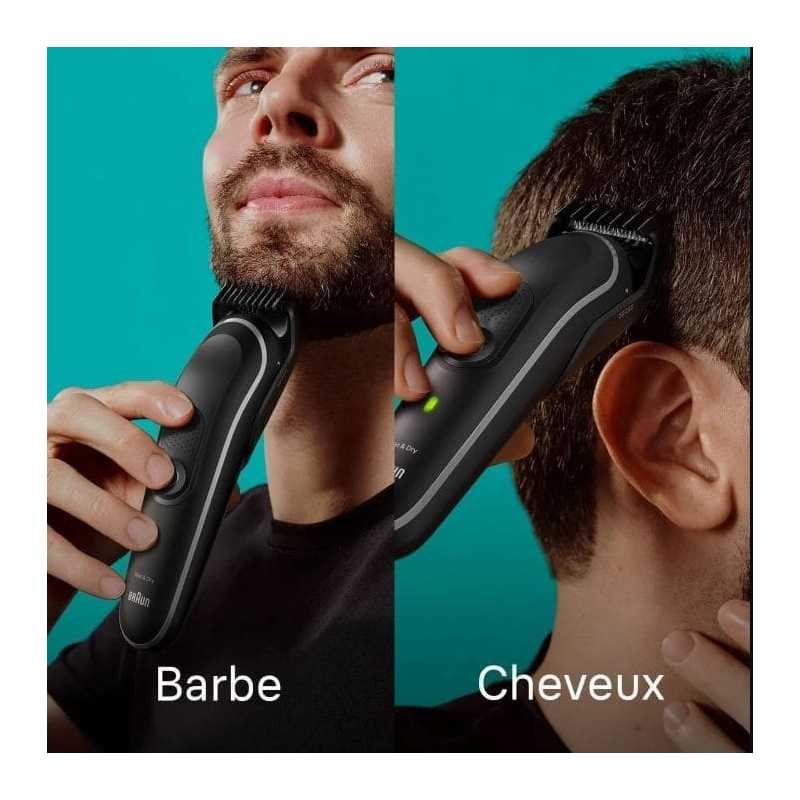 Tondeuse BRAUN Tout-En-Un Series 5 10-En-1 Pour Barbe, Corps, Cheveux, Oreilles Et Nez