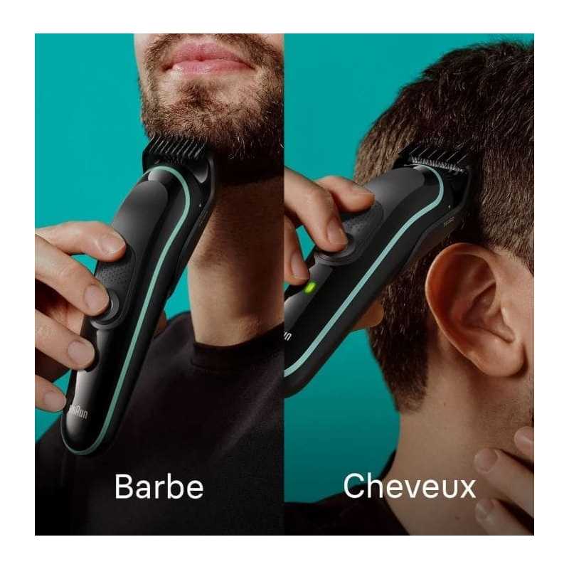 Tondeuse Tout-En-Un Series 3 8-En-1Pour Barbe, Cheveux, Oreilles Et Nez BRAUN