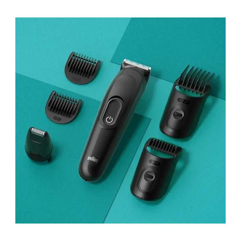 Tondeuse Tout-En-Un Series 3 6-En-1 Pour Barbe, Cheveux, Noir BRAUN