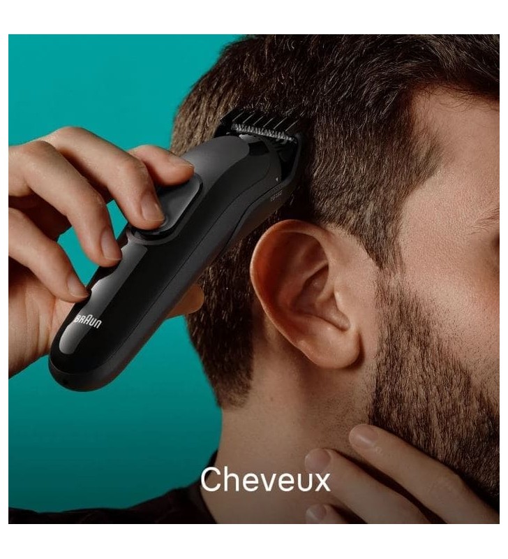 Tondeuse Tout-En-Un Series 3 6-En-1 Pour Barbe, Cheveux, Noir BRAUN