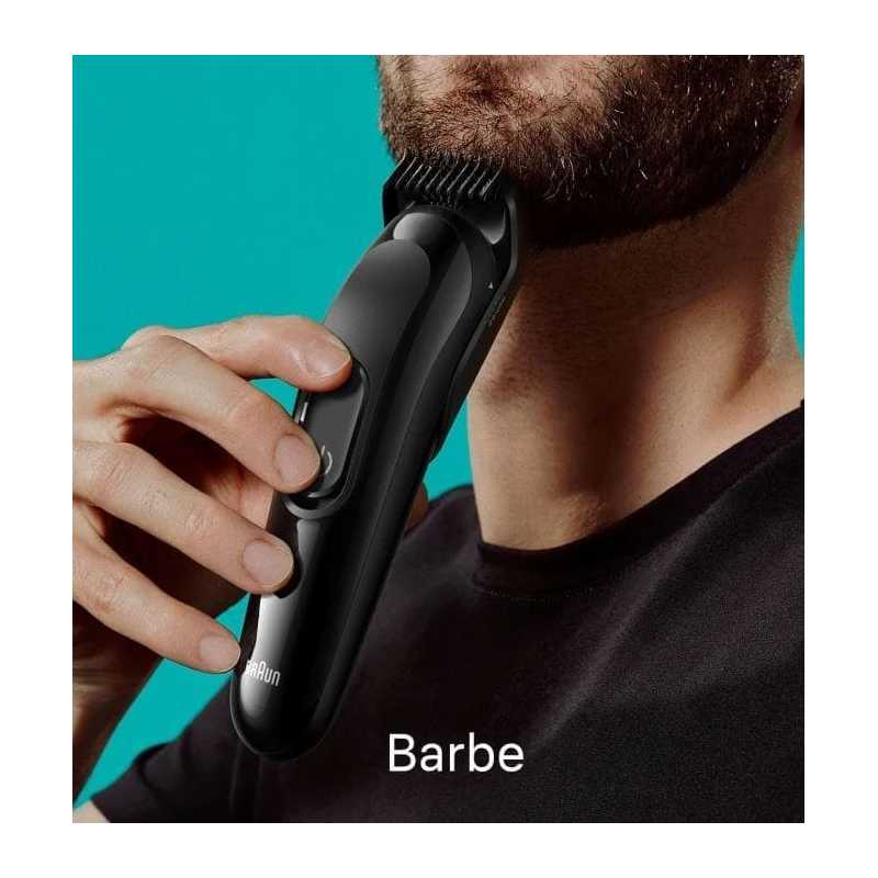 Tondeuse Tout-En-Un Series 3 6-En-1 Pour Barbe, Cheveux, Noir BRAUN