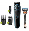 Tondeuse À Barbe BRAUN Avec Rasoir Gillette Fusion5 Proglide, Noir