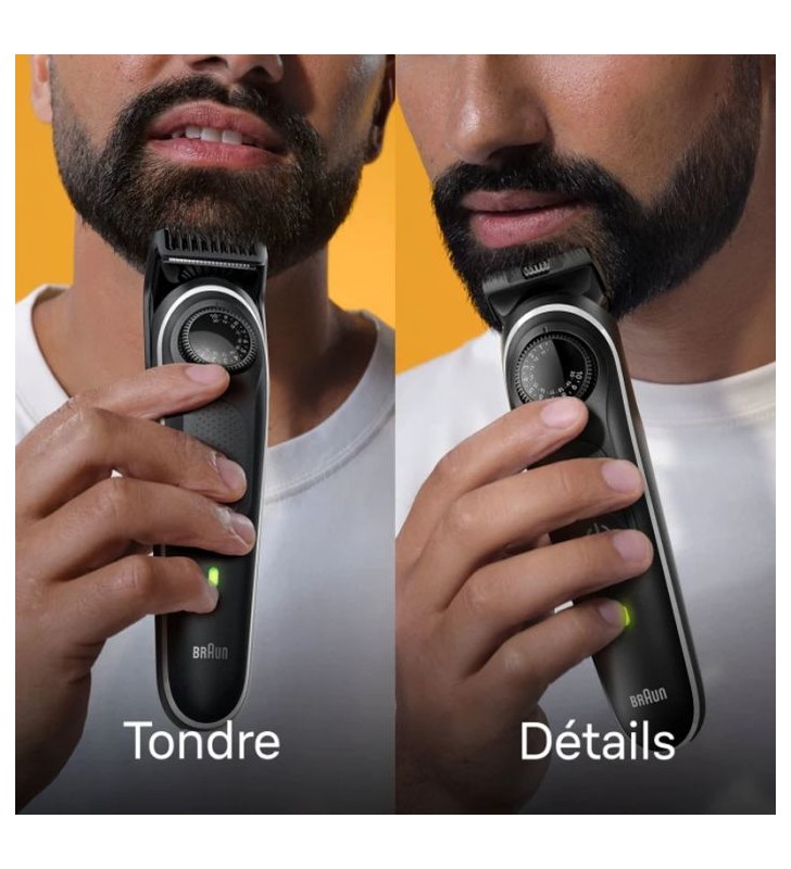 Tondeuse À Barbe Series 5 Avec Bouton De Précision, 5 Outils De Stylisation Gris BRAUN