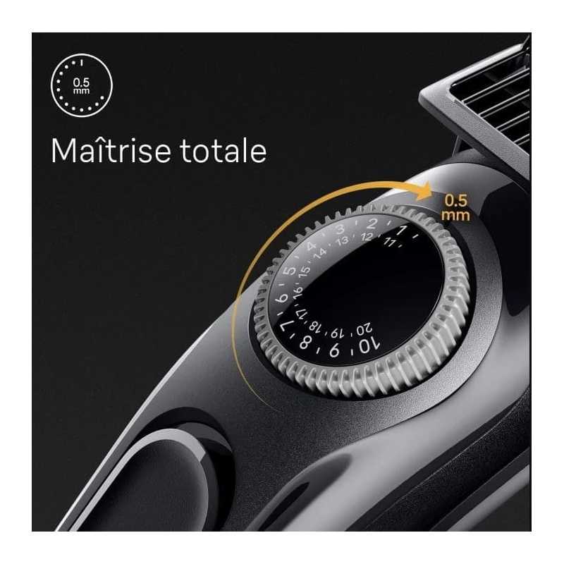 Tondeuse À Barbe BRAUN Series 3 Avec Bouton De Précision, 4 Outils De Stylisation,  Gris