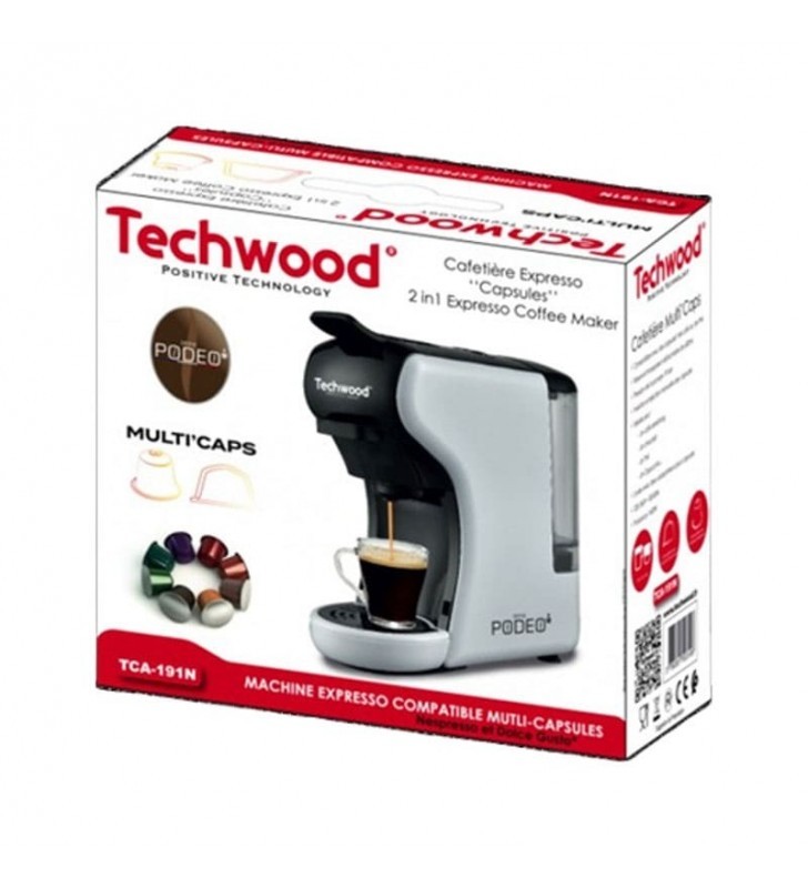 Cafetière Expresso Multi-Capsules 1450W TECHWOOD