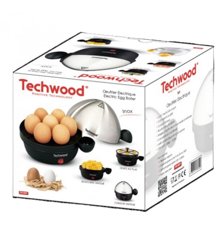 Cuit oeuf 7Pcs Inox-Noir TECHWOOD