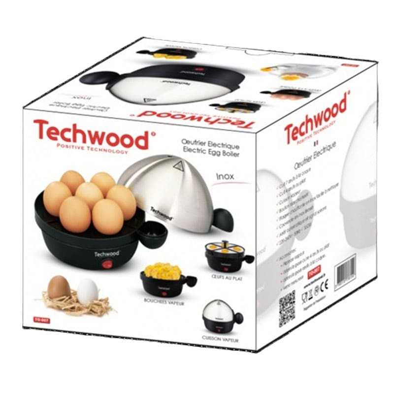 Cuit oeuf 7Pcs Inox-Noir TECHWOOD